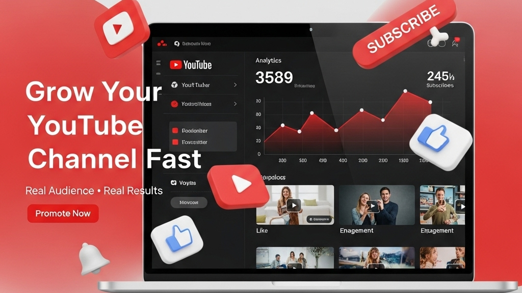 YouTube Channel Promotion – Grow Fast, Get Real Audience